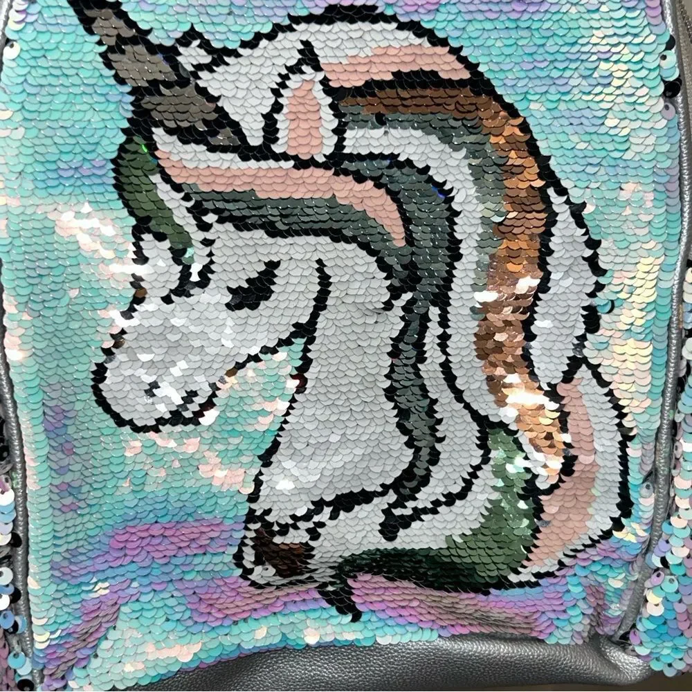 Justice Sequins Unicorn Statement Backpack