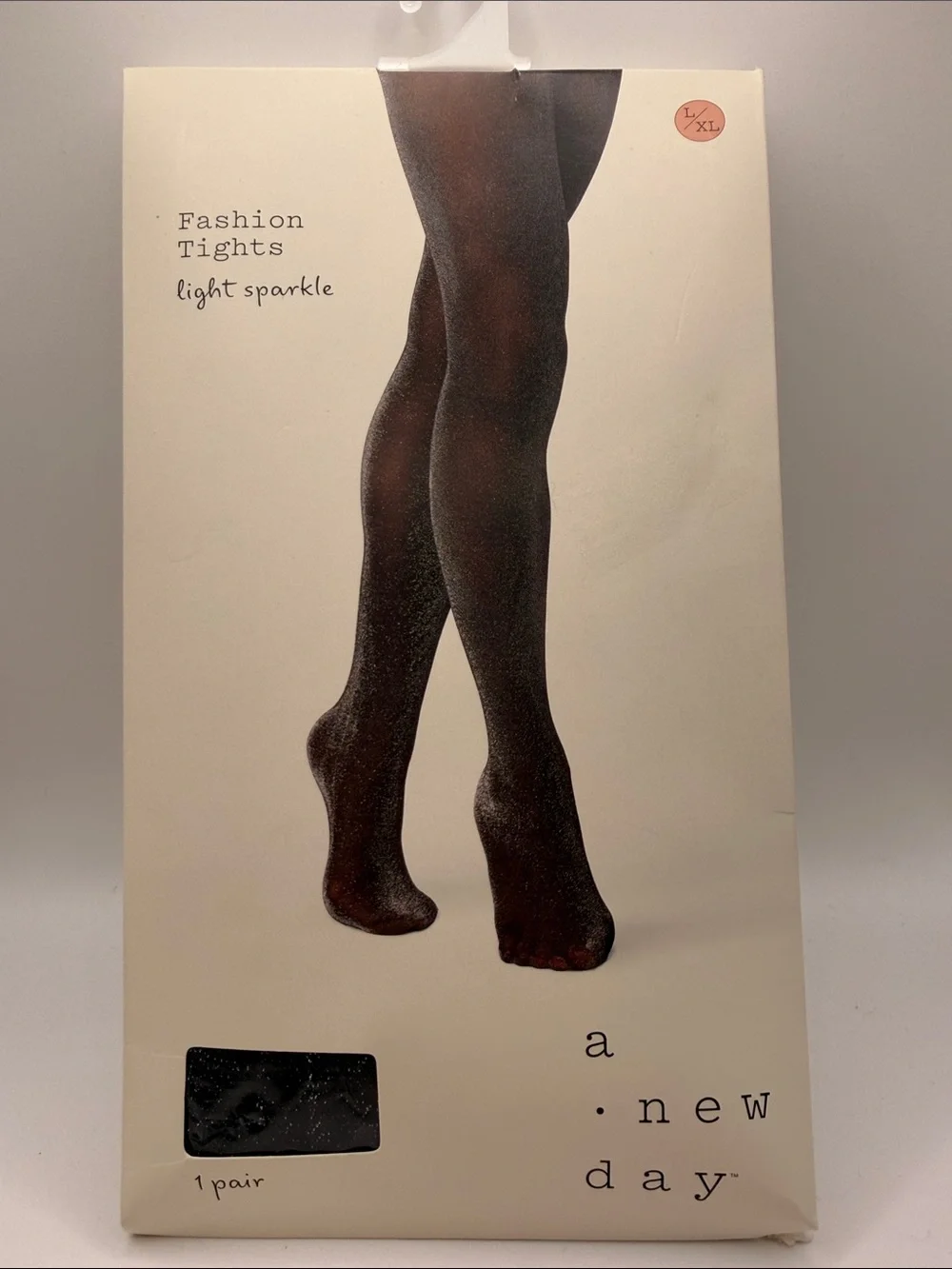 a new day Black Light Sparkle Fashion Tights