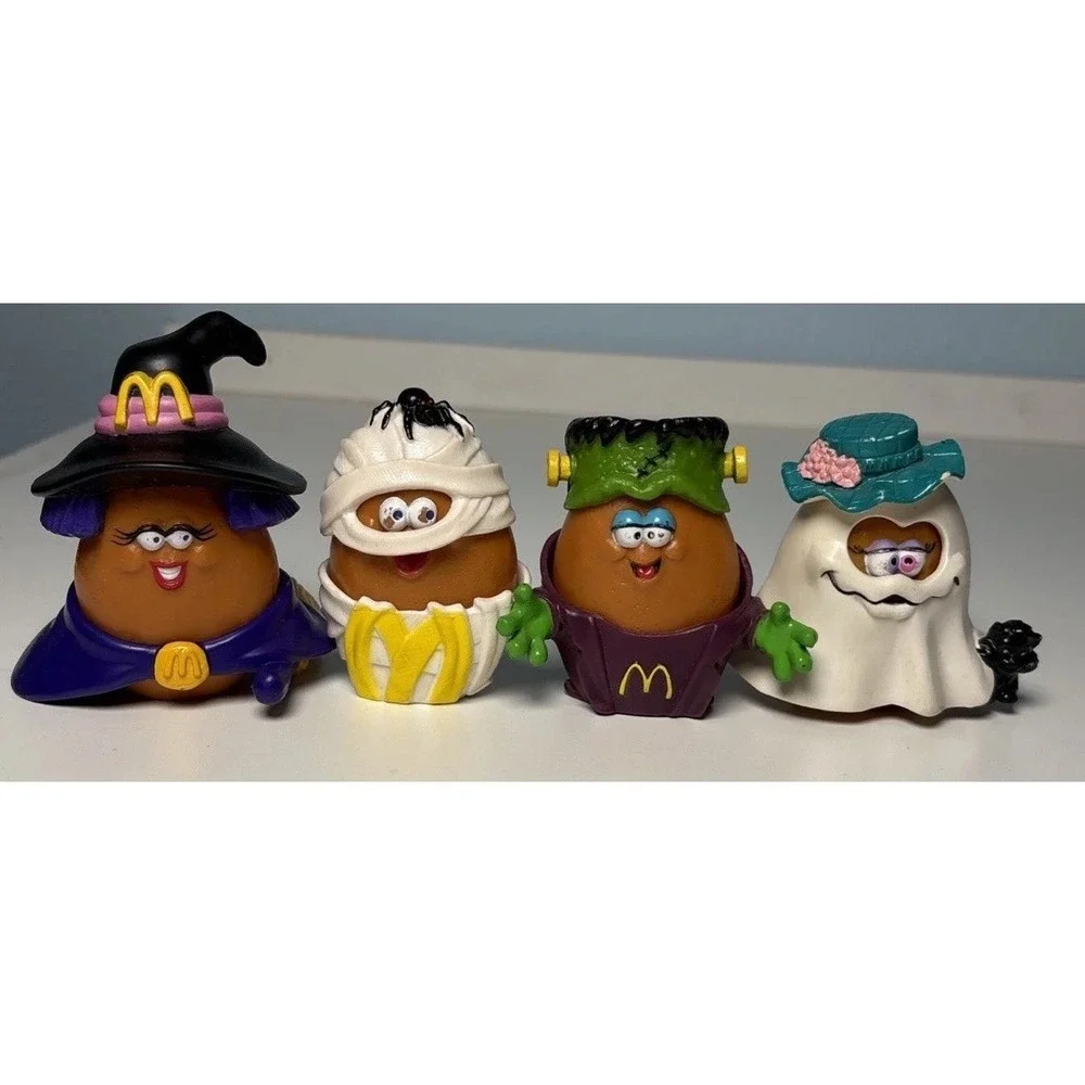 1992 McDonald's Halloween McNugget Buddies - Set of 4 Vintage Nugget Toys