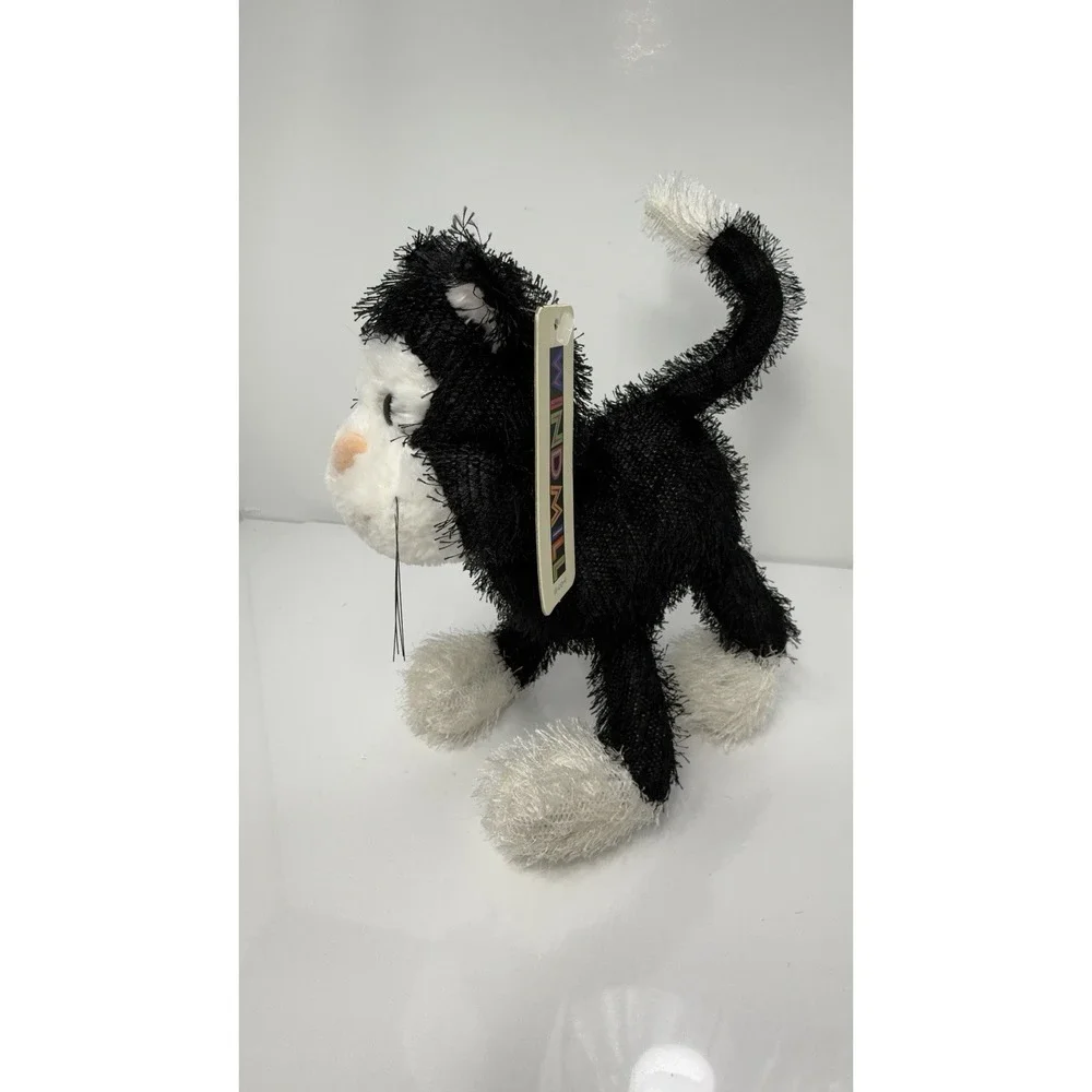 NWT CAT PLUSH TOY BLACK AND WHITECAT WINDMILL TOYS SOFT TOY ABOUT 12