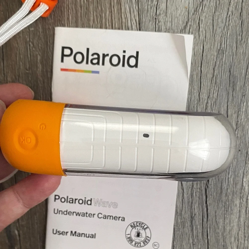 Polaroid Orange and White Underwater Camera