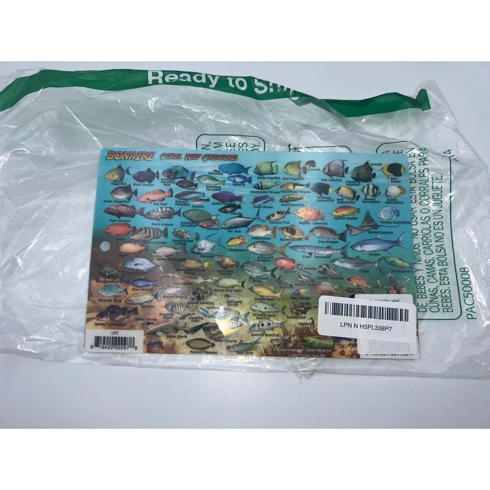 Franko Maps Bonaire Dive Guide & Fish ID Card Waterproof Laminated Map