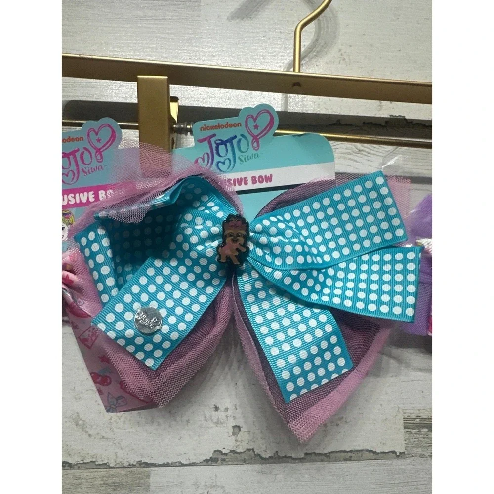 JoJo Siwa Hair Bows Girls OS Multicolor Signature Large 5pc Bundle NWT