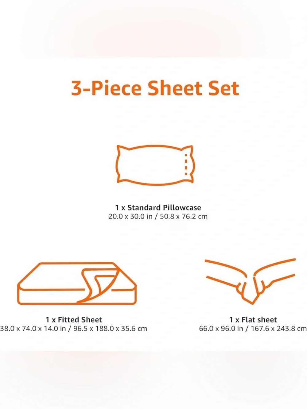 Amazon Basics excellent pillowcase new