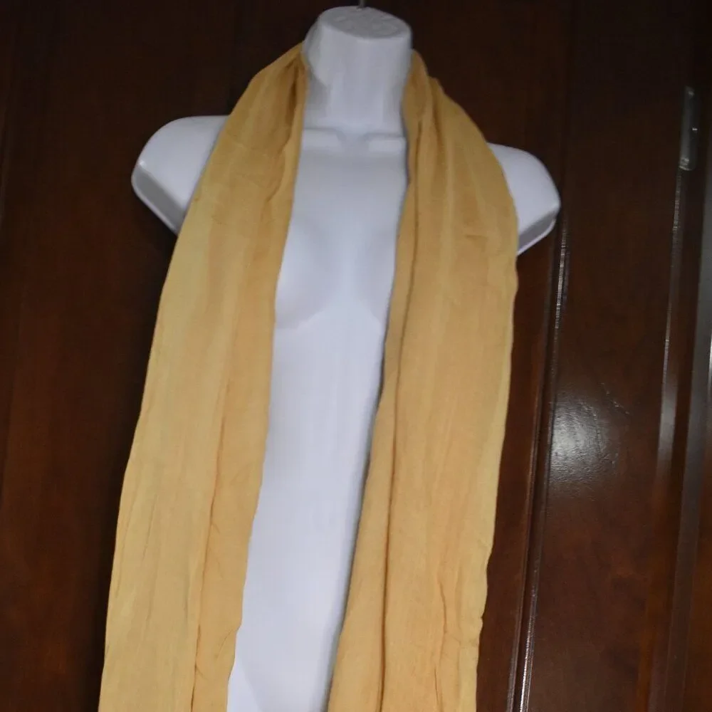 Eileen Fisher Yellow Modal Scarf Shawl Wrap 35