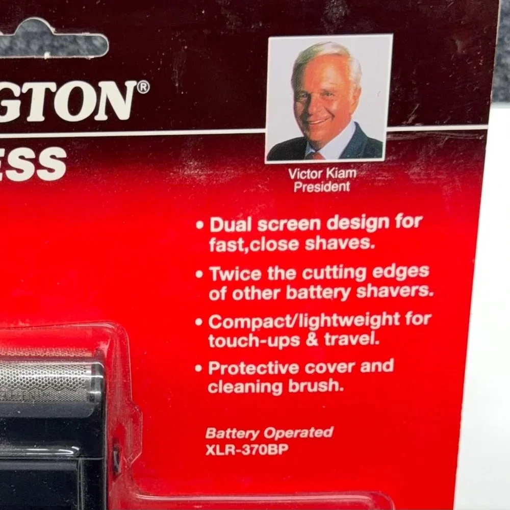 Vintage 1991 Remington Cordless Travel Shaver XLR-370BP Dual Screen New Sealed