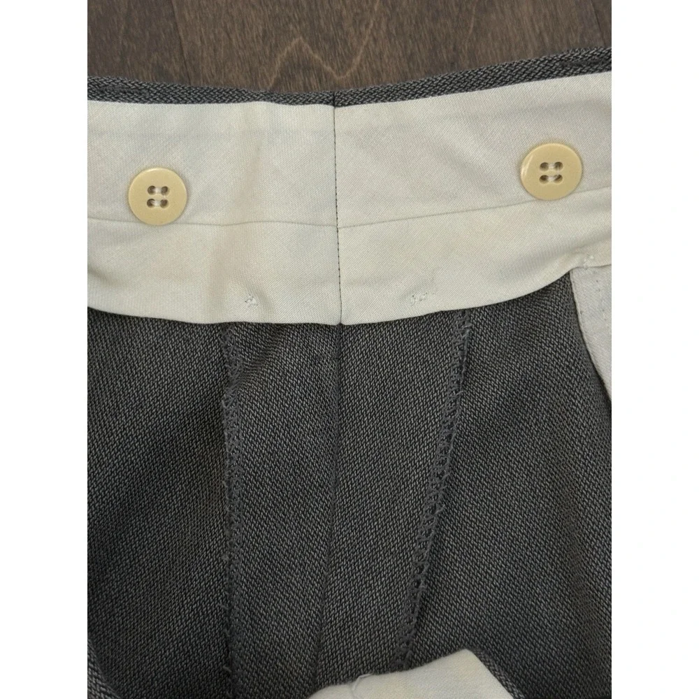Braewick Mens Grey Two Piece Suit Two Button Jacket Size 42R Pants 100% Wool
