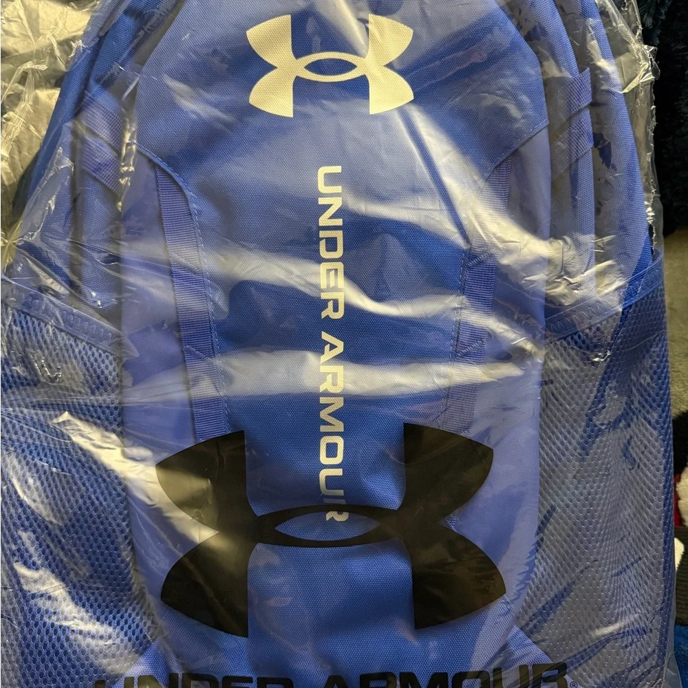 Under Armour Hustle 6.0 Backpack Water‎ Resistant, Zipper Closure Royal Blue NEW