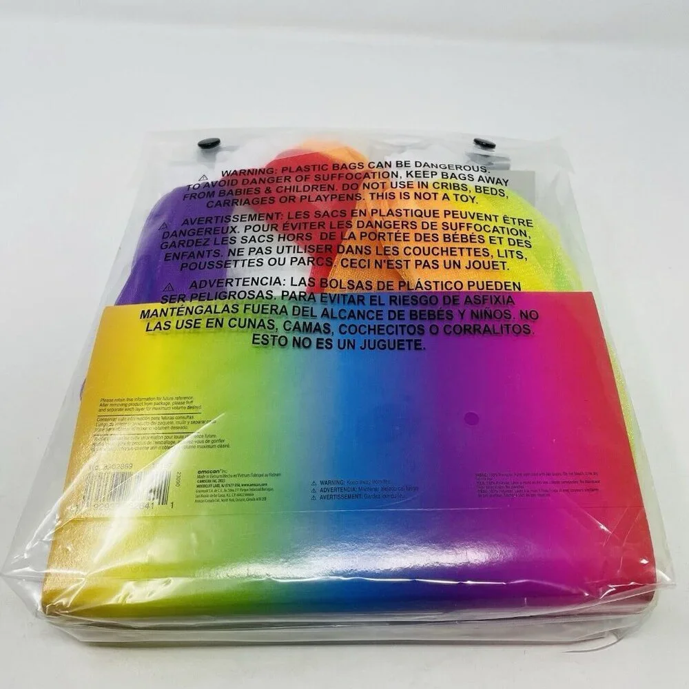Youth Child Size S/M Mesh‎ Tutu Skirt in Rainbow For Play Pretend Halloween 449