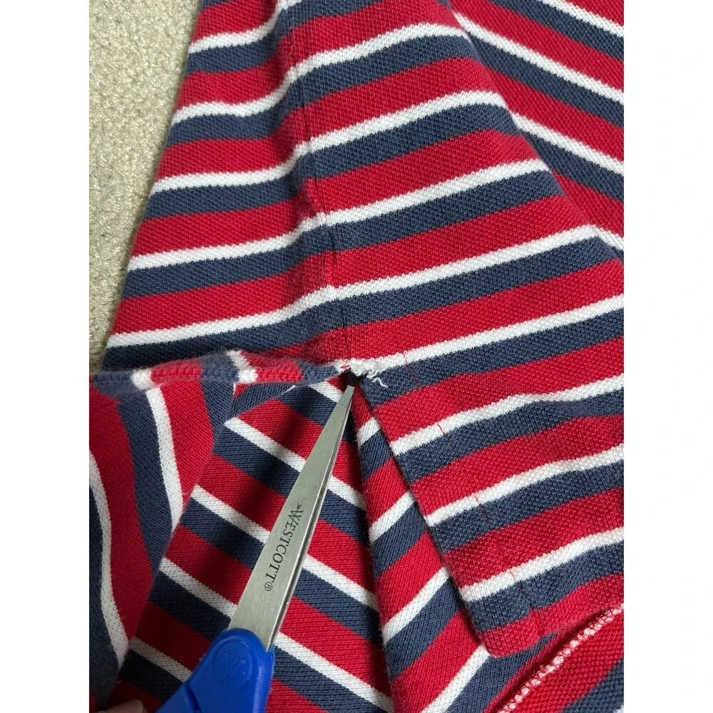 Polo Ralph‎ Lauren Men's Sz L Polo Shirt Yellow Blue Striped Short Sleeve Read