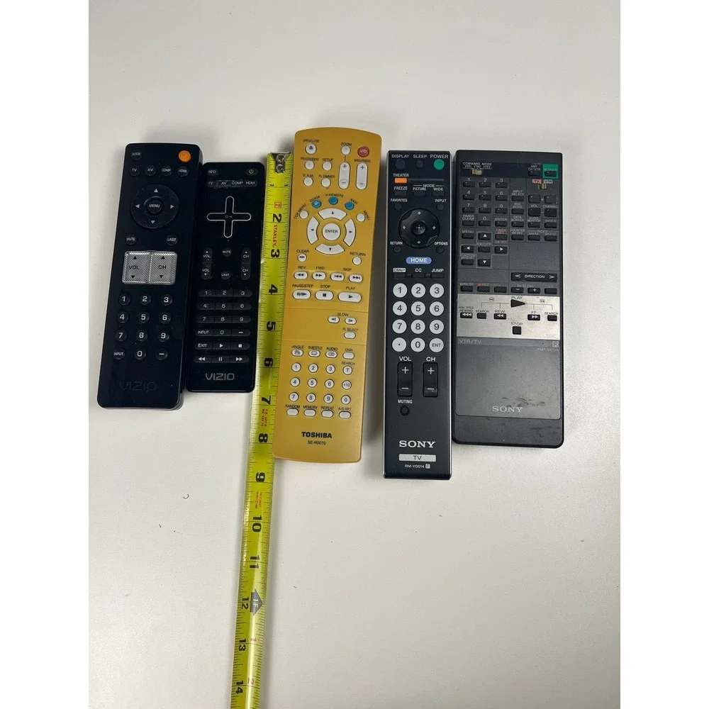 Sony Toshiba Vizio TV DVD‎ Remote Control Bundle Lot RM-YD014 SE-R0070 RMT-V375A