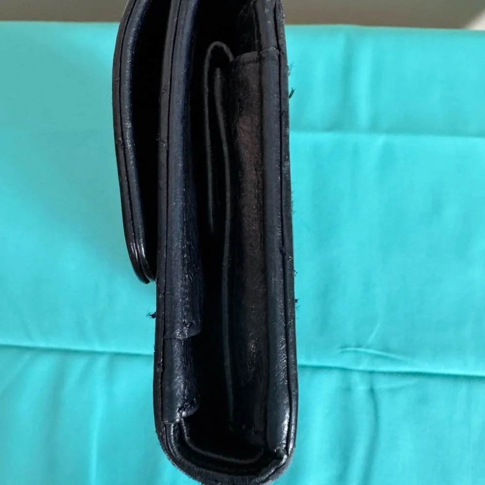 Chanel Black Quilted Leather Wallet