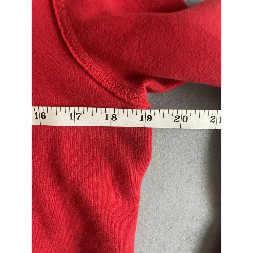 Abercrombie‎ & Fitch 14/16 Kids Zip Hoodie Sweatshirt Red Y2K NY Holiday Unisex