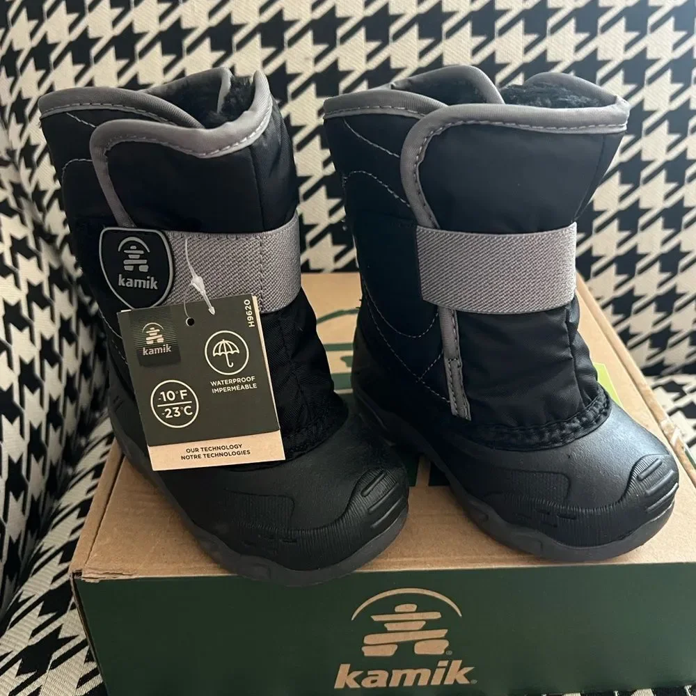 Kamik Snowbug5 Boys' Waterproof Snow Boots Infant/Toddler- Size 5