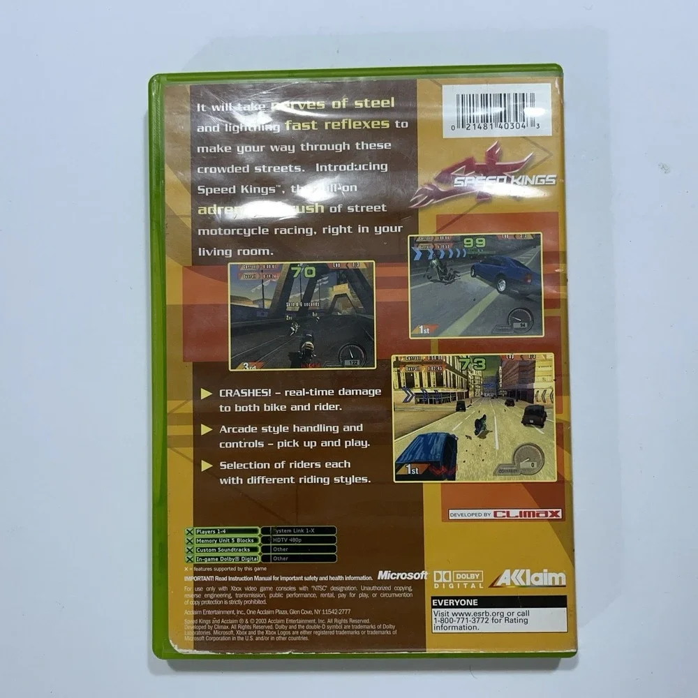 2 Original XBOX Games Speed Kings & Amped 2 Both Complete CIB