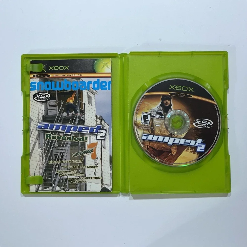 2 Original XBOX Games Speed Kings & Amped 2 Both Complete CIB