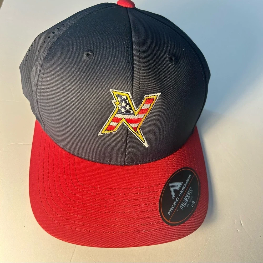 Red and Gray Snapback Cap