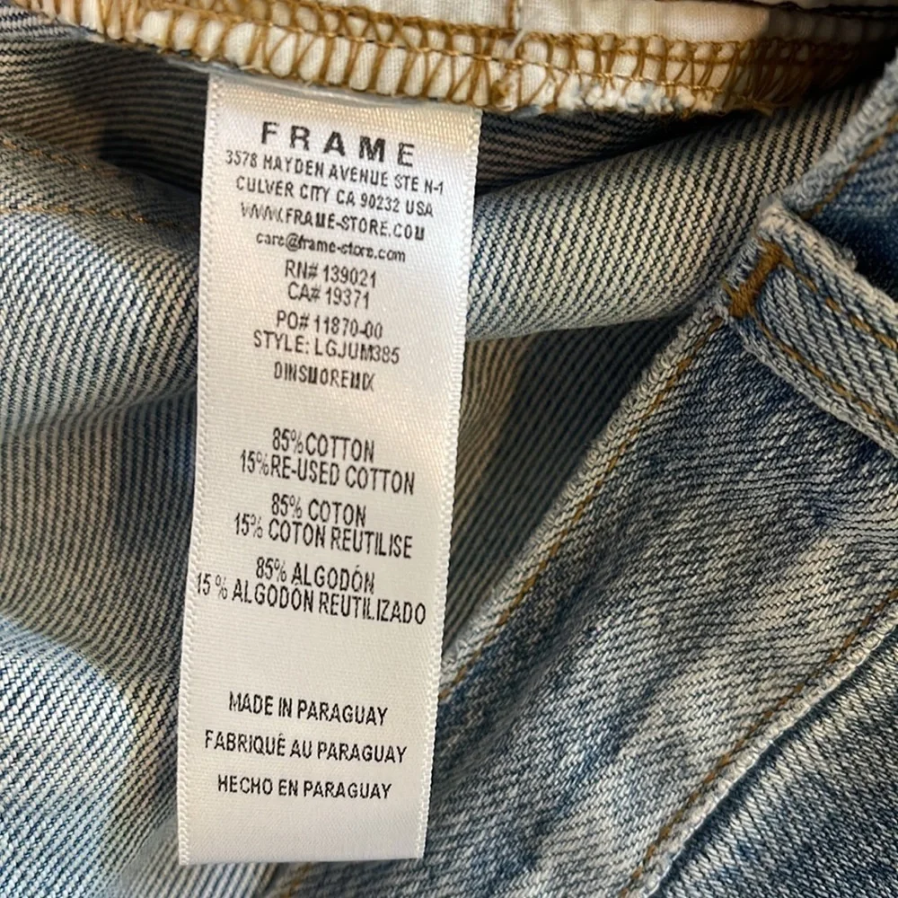 Frame Le Garçon mid-rise Straight Fit Jeans Dinsmore M