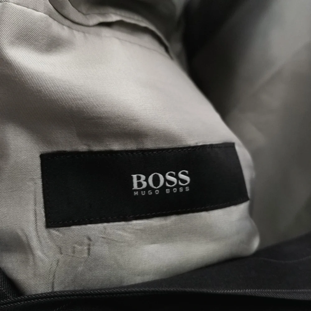 Hugo Boss Blazer Mens 42R Gray Pinstripe Super 120‎ Wool Pasolini Movie