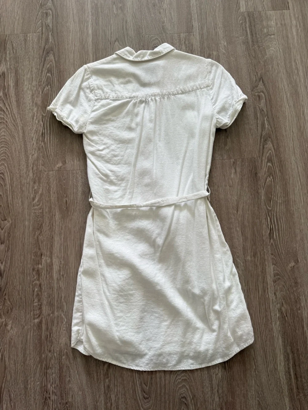 Abercrombie & Fitch Linen Blend Button Down Mini Dress