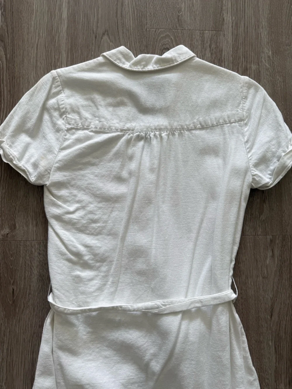 Abercrombie & Fitch Linen Blend Button Down Mini Dress