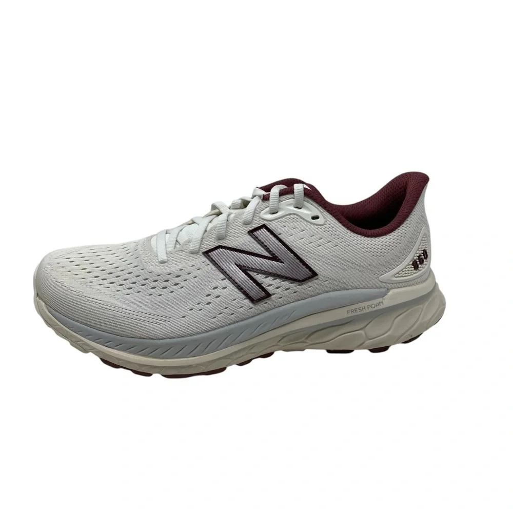 NEW BALANCE FRESH FOAM X 860V13 SEA SALT/WASHED BURGUNDY RUNNING SHOE W860S13