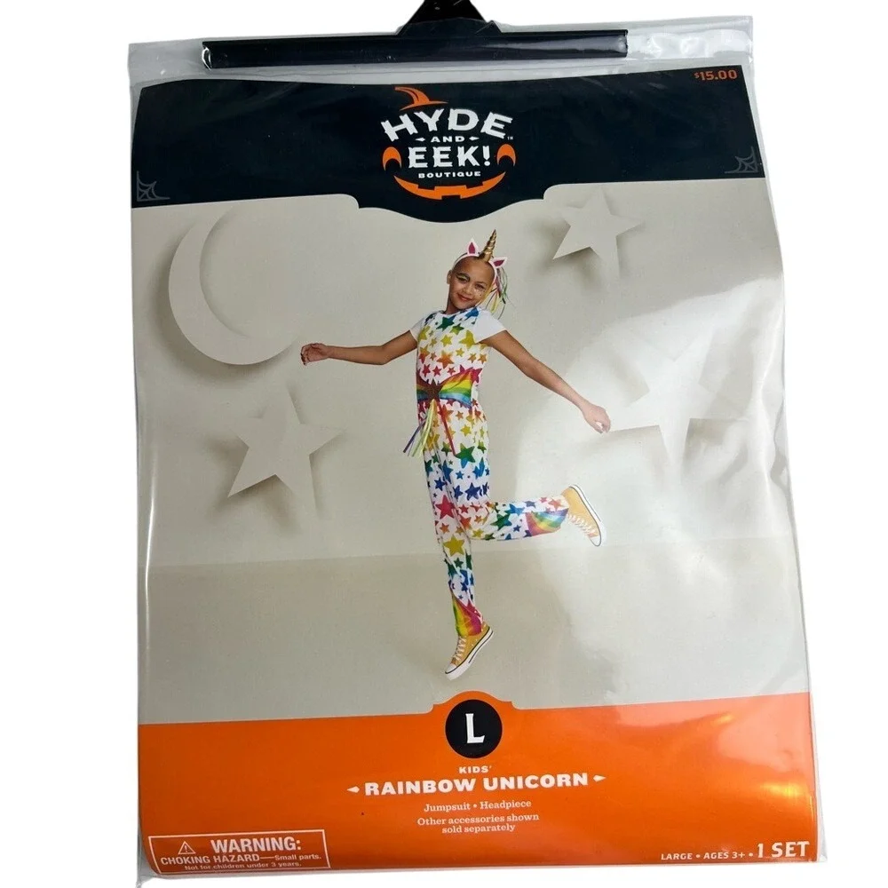 Hyde and Eek Boutique‎ Kids Rainbow Unicorn Halloween Costume - Size Large