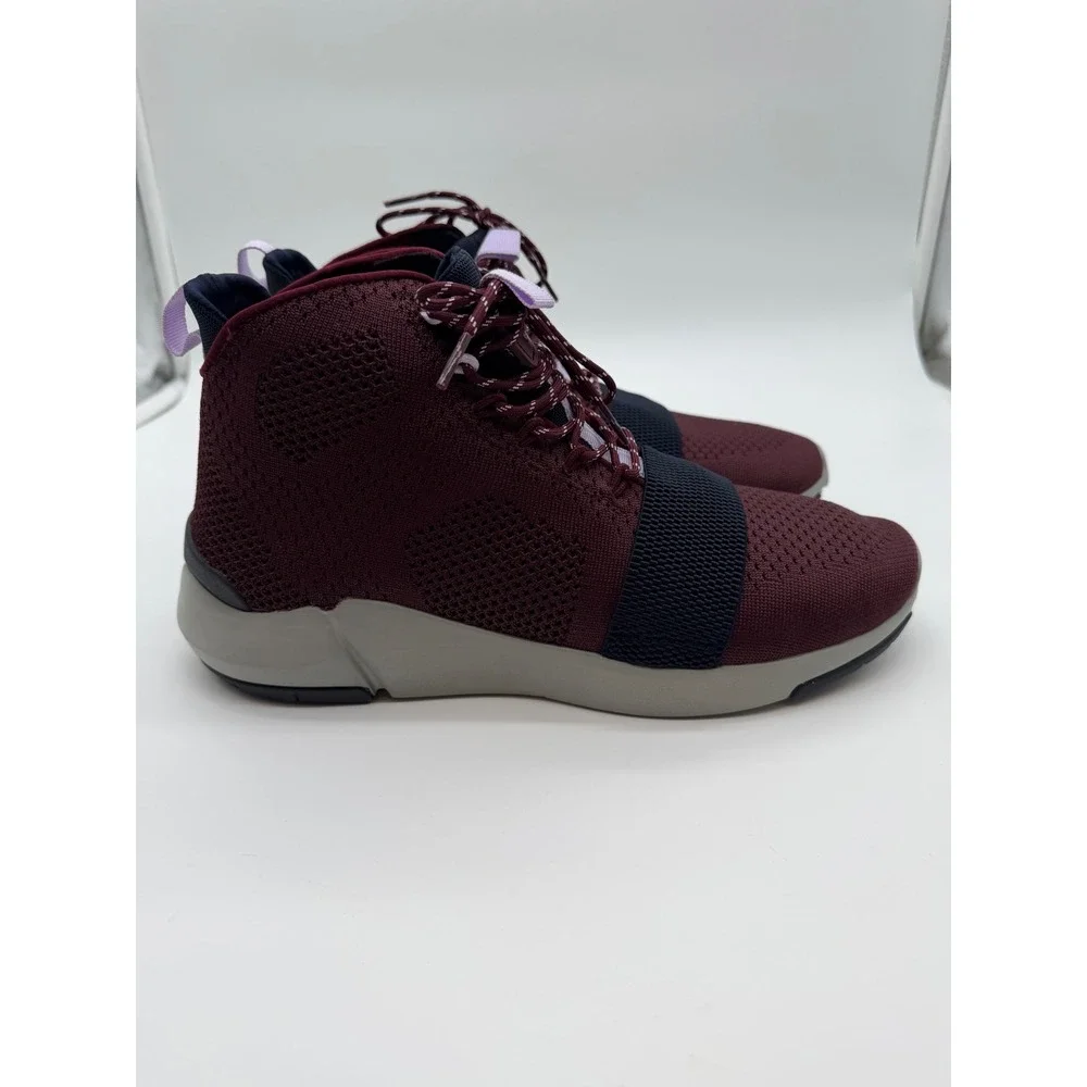 Creative Recreation Modica Dark Burgundy Navy Knit High Top Sneakers Mens 9