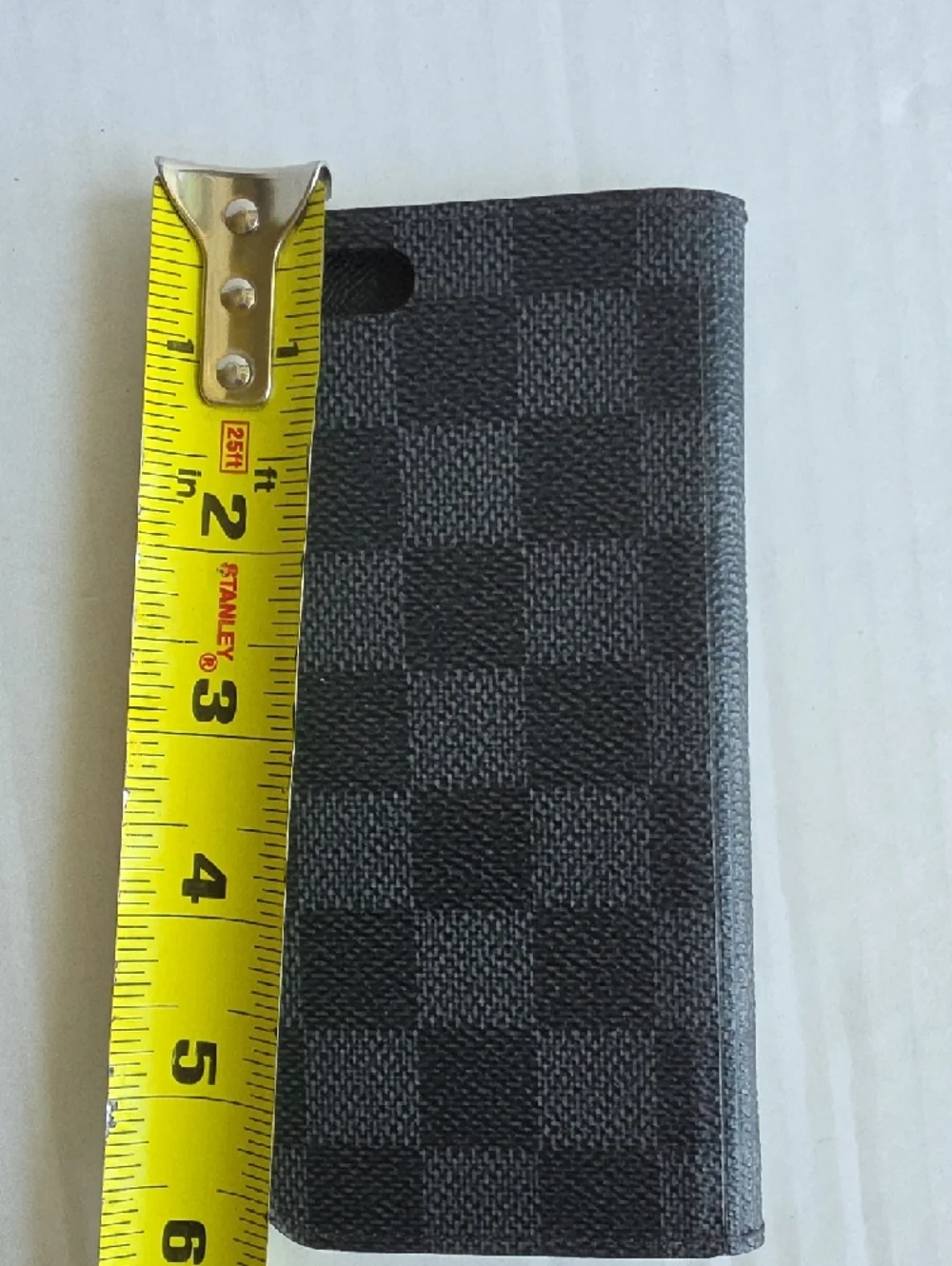 Louis Vuitton Black Textured Folio Card Wallet