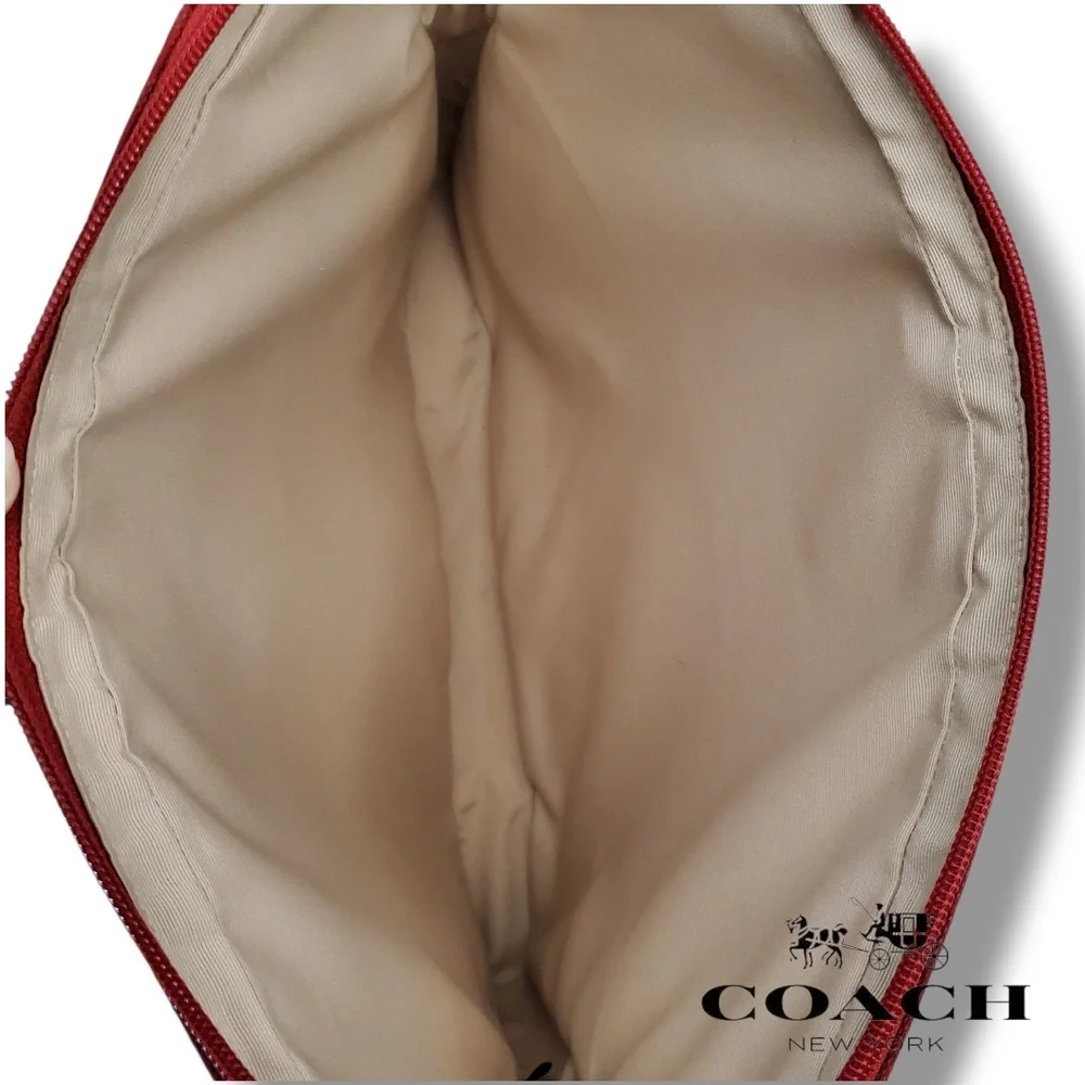 Coach Red Signature Mini C Canvas Tablet/iPad Sleeve – Excellent Condition! 14
