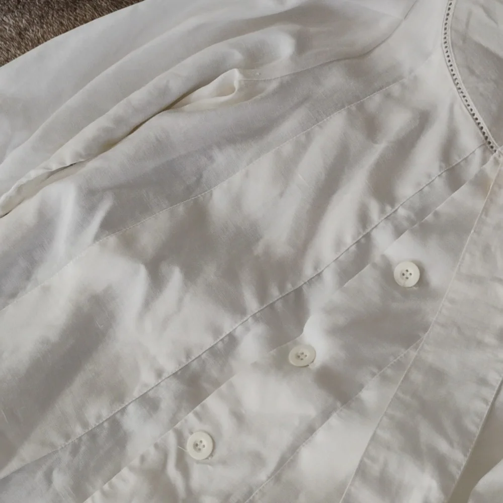 Laura Ashley white semi