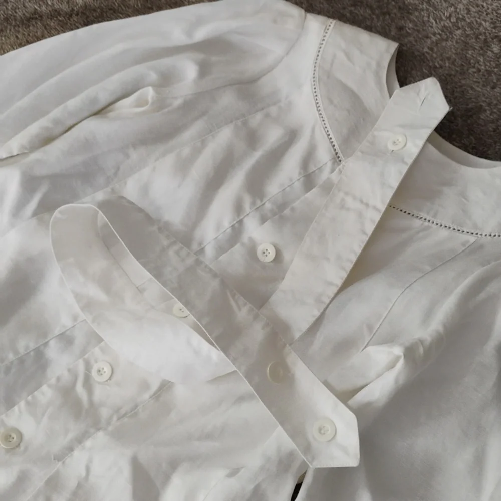 Laura Ashley white semi