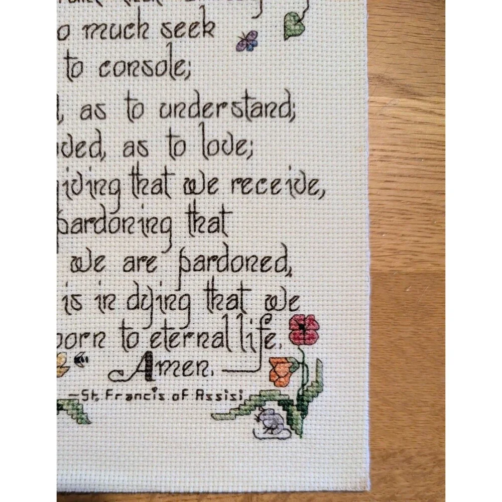 Handmade prayer saint