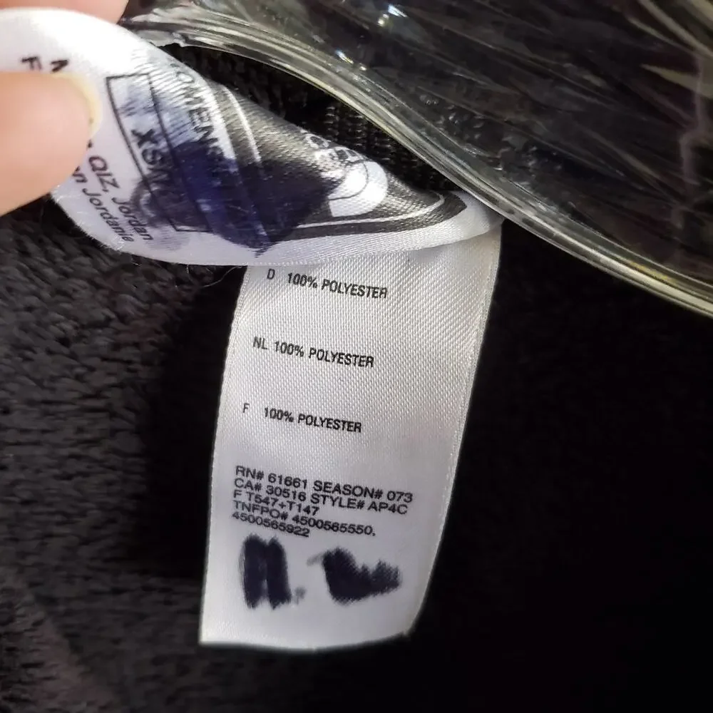 North Face Black Fleece Half Zip Pullover