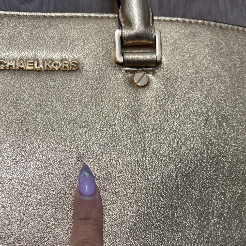 Michael Kors SELMA large Gold Tote