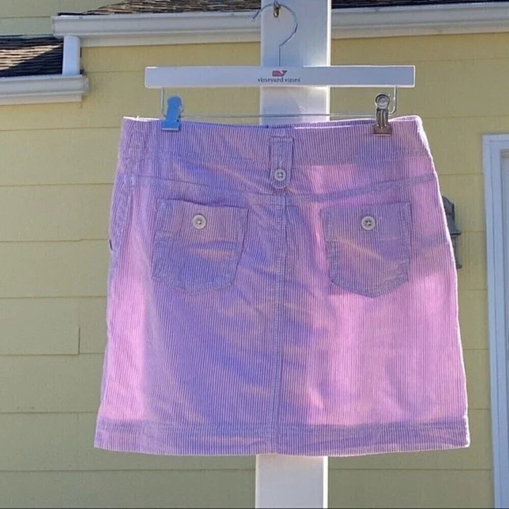 LOFT pink seersucker