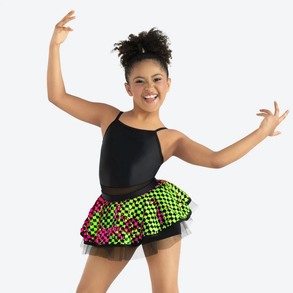 Revolution Dancewear Move Like This RC23511 Sequin Tutu Leotard Kids SC