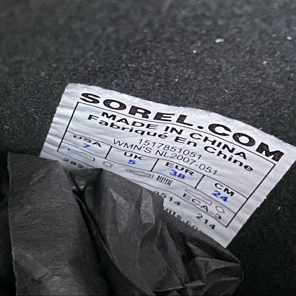 Sorel boot leather