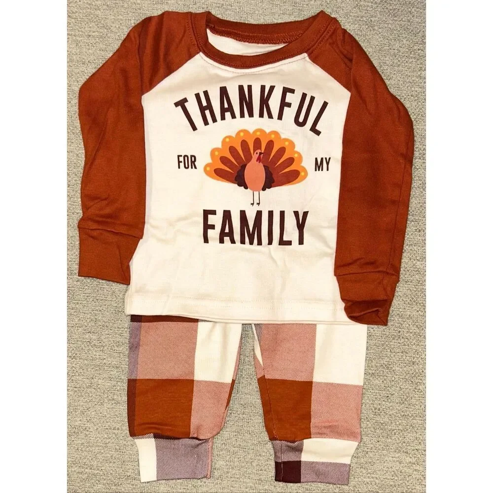The Children’s Place Thanksgiving Pajamas size 0-3 mos