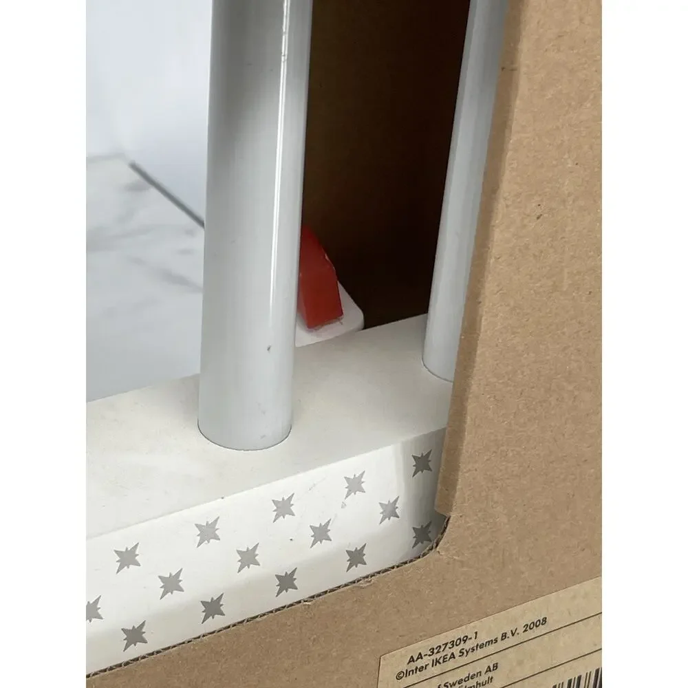 NIB IKEA Kallt Candelabra 7 Light Christmas White Grey