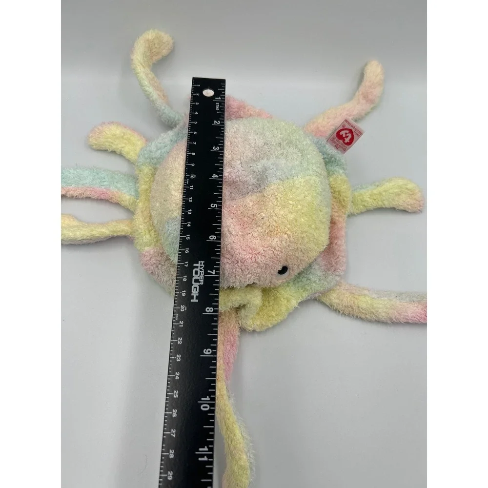 Ty Beanie Buddies Inky the Octopus Pastel Tie Dye Plush 1999 Large 11 Inch‎ Toy