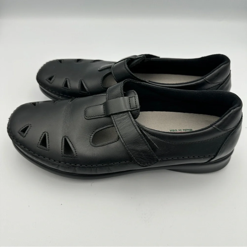 SAS Tripod Mary Jane Roamer Loafers Women’s 9 M Shoes Comfort Black Leather‎ USA