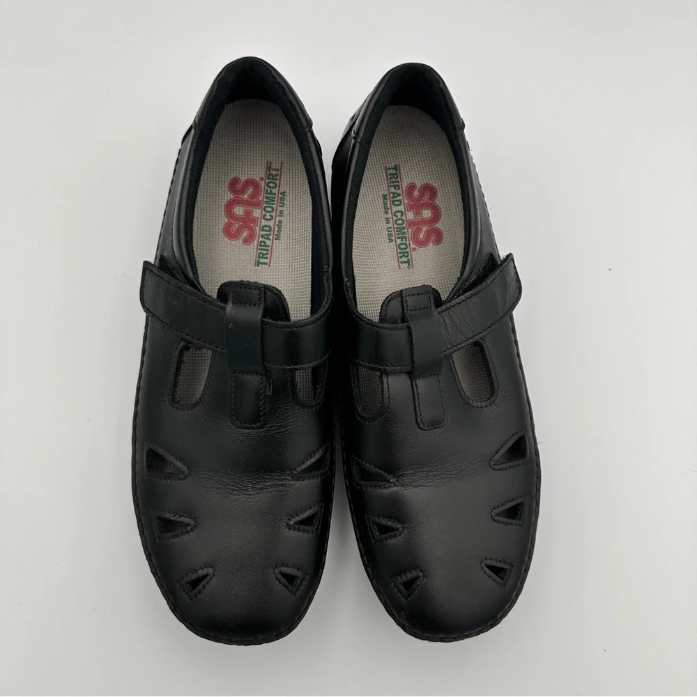 SAS Tripod Mary Jane Roamer Loafers Women’s 9 M Shoes Comfort Black Leather‎ USA