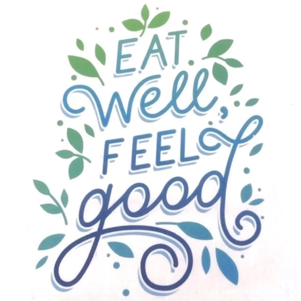 🌺 Good Food Colorful Graphic Set of 2 Cotton Kitchen Towels NWT