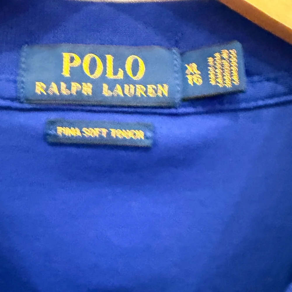 Polo Ralph Lauren Blue Pima Soft Touch Polo Shirt Men's XL TG‎ Short Sleeve