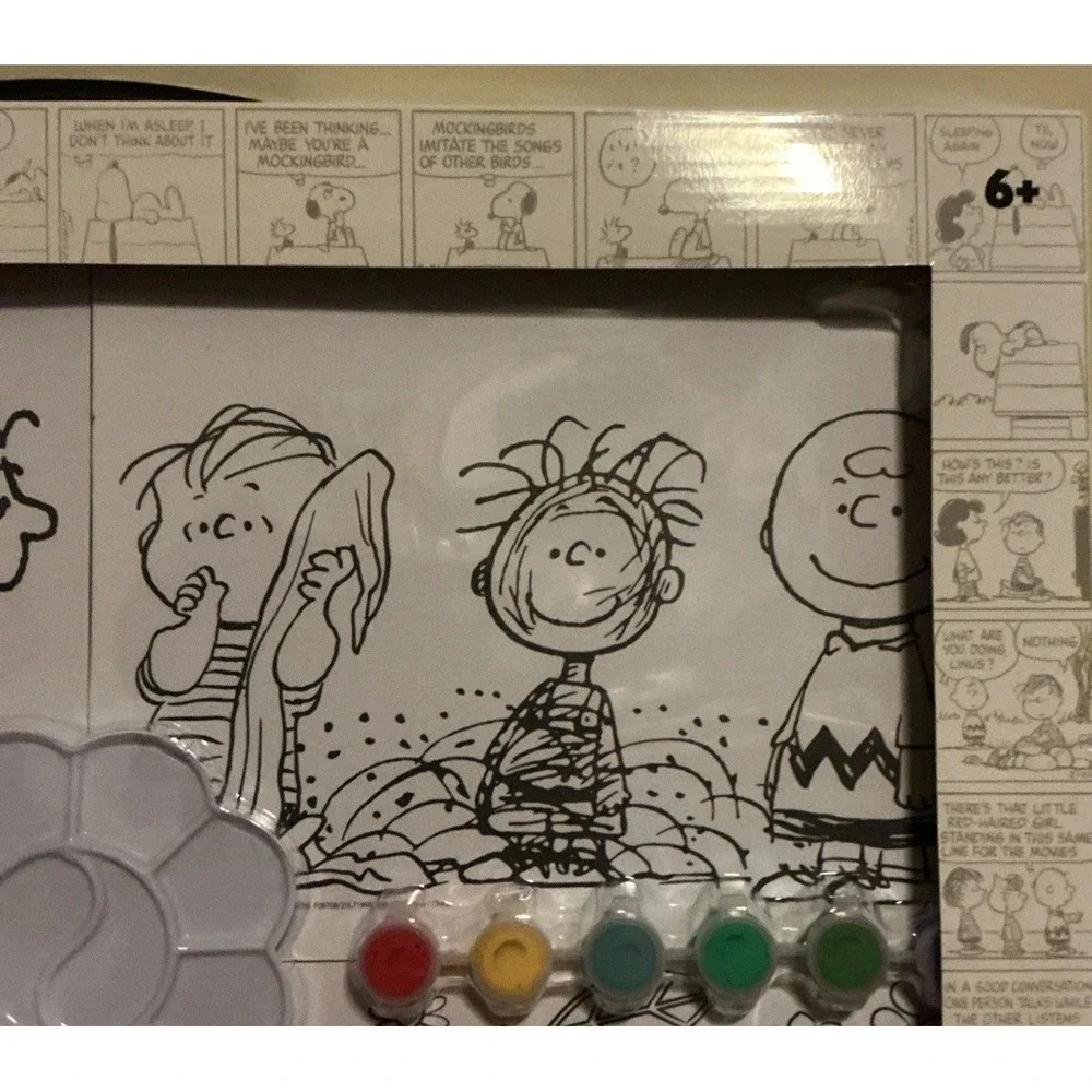 Peanuts Amazing Art Set For Kids, 4 Canvases To Paint, New In‎ Sealed In Box