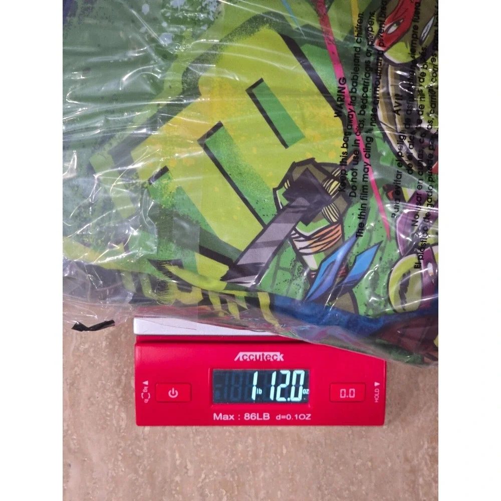 TMNT 3pc‎ Bedding Turtle Power Twin Flat Fitted 1 Pillowcase Polyester Kids Room