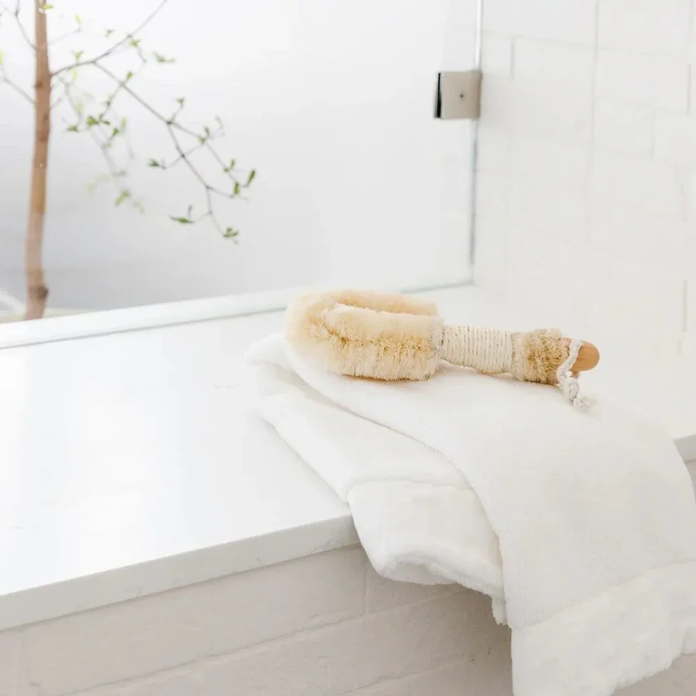 McGee & Co Istanbul White Hand‎ Towel - Turkish Cotton
