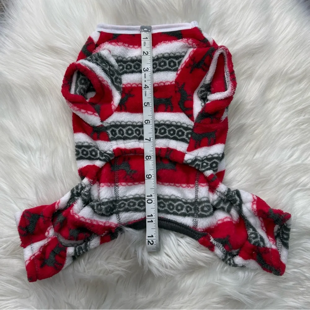 Pup Crew Flannel Christmas Dog Pajamas