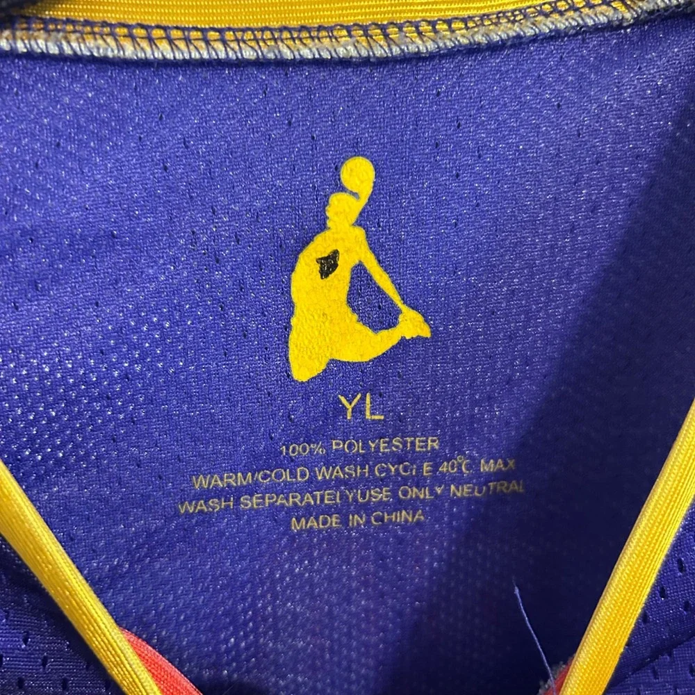 Harlem Wizards Youth Large Basketball Jersey Purple Gold Red Stars Number 1 YL